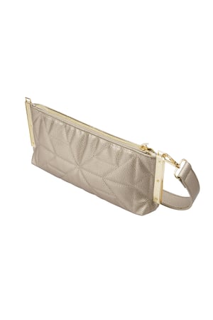 Genähte Clutch mit goldenen Beschlägen – Kupfer h5 Bild5