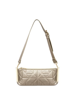 Genähte Clutch mit goldenen Beschlägen – Kupfer h5 Bild6