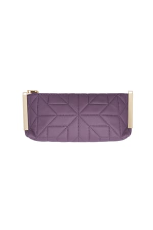 Genähte Clutch mit goldenen Beschlägen – Kupfer h5