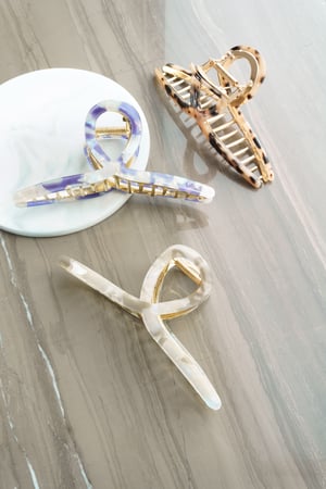 Fermaglio per capelli riccio marmorizzato h5 Immagine3