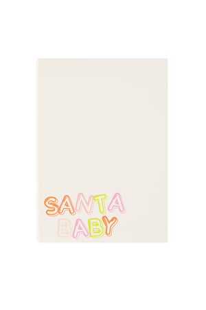 Wenskaart kerst santa baby h5 