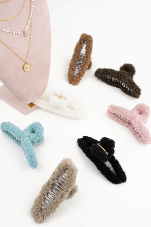 Teddy-Haarspange – gebrochenes Weiß h5 Bild3