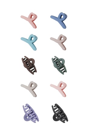 Set of hair clips summer curl h5