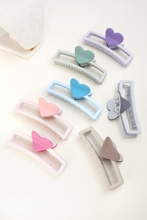 hair clip with heart-shaped handle h5 Picture5