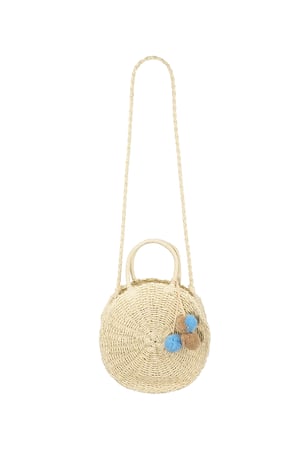 Borsa da spiaggia rotonda - bianco sporco  h5 Immagine4