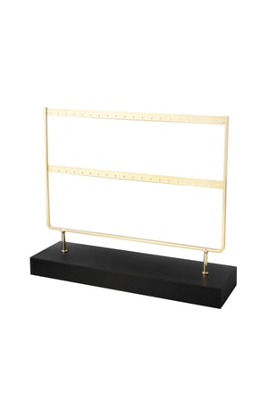 Display Ohrhänger Goldfarbe Metall h5 