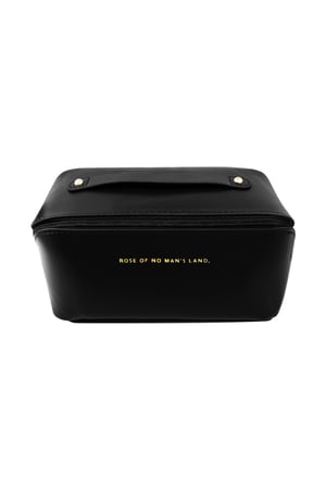 Basic make-up bag made of PU leather - large h5 