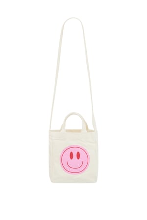 Petit sac en toile smiley - Sac rose h5 Image5