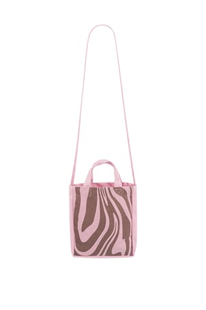 Bolso pequeño de lona cebra h5 Imagen4