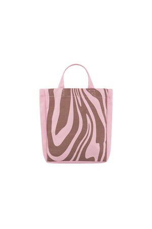 Bolso pequeño de lona cebra h5