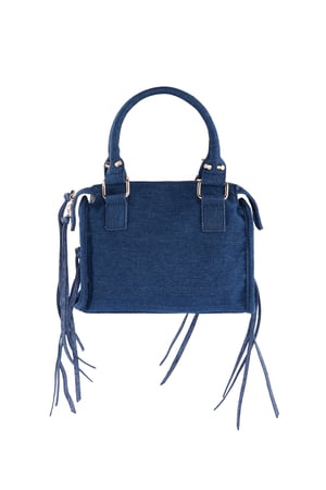 Blue fringed multi-pocket bag h5 Picture3