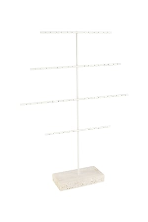 Large earring display stone - Off white h5 
