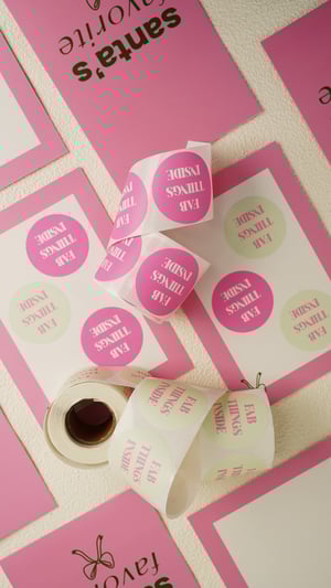 Stickers fab things inside - Pink green h5 Picture3