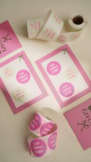 Stickers fab things inside - Pink green h5 Picture4