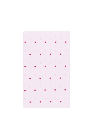tissue paper romantic hearts - pink and  h5 