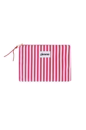 Flat toiletry bag thin stripe h5