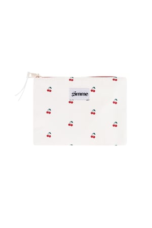 Flat toiletry bag cherries h5