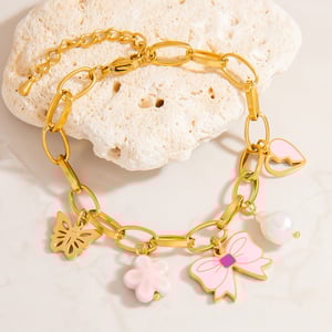 Designable Fruits Stainless Steel Colorful Women's Charm Bracelets h5 Picture7