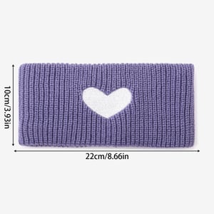 1 Piece Simple Heart Shaped Knitted Wool Women's Hair Bands h5 Picture4
