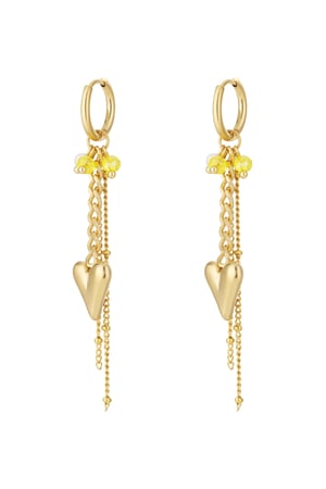 Heart drop earrings h5