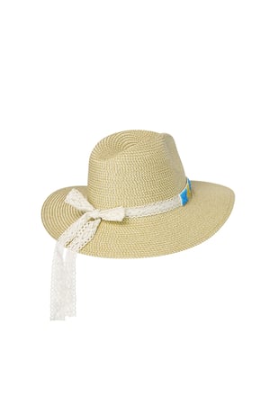 Sommerhut mit buntem Detail – beiges Papier h5 Bild5
