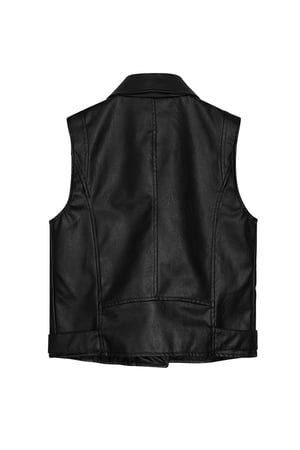 Weste aus PU-Leder - schwarz S h5 Bild3