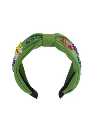 Haarband Grüne Blumen - Polyester h5 Bild5
