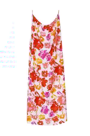 Kleid Blumendruck - rosa/orange h5 Bild5