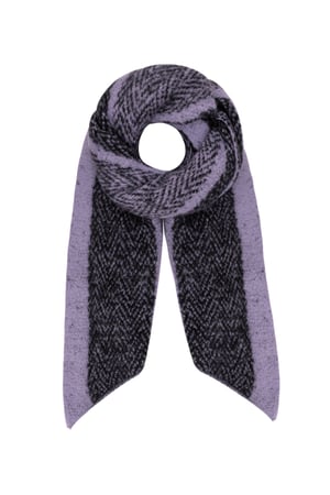 Sjaal zigzag print multi h5 