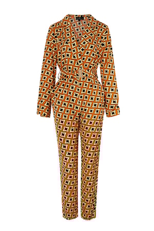 Jumpsuit retro print black h5