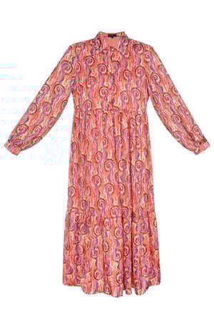 Abito stampa paisley rosa multi h5