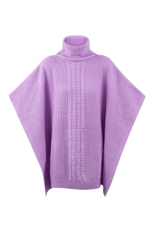 Poncho in maglia liscia h5