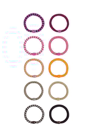 Hair elastic bracelets box bright and basic - multi h5