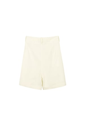 Shorts mit Tasche – Creme  h5 Bild2