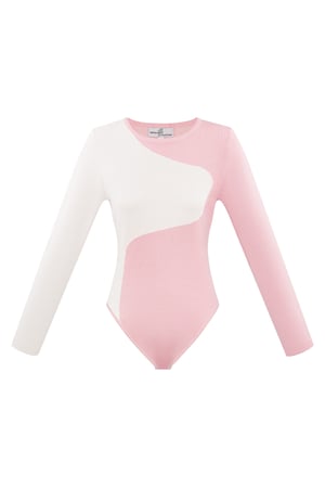 Corpo organico ying yang - rosa bianco h5 
