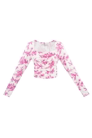 Long sleeve flower top h5