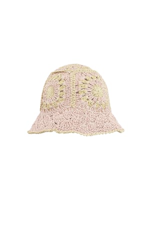Häkelmütze mit Blumen h5 