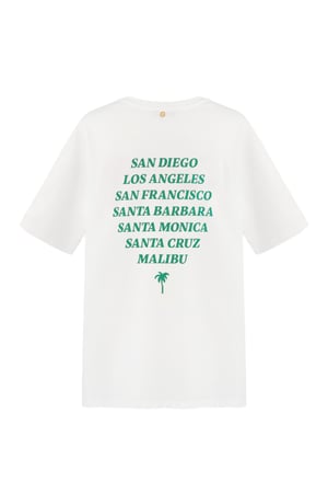 Maglietta California - bianca h5 Immagine7
