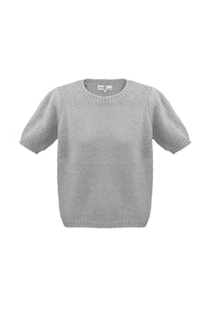 Basic-Shirt mit Puffärmeln – Schwarz h5 