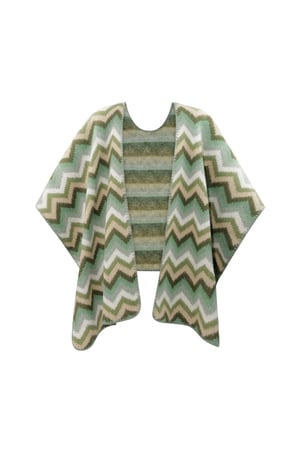 Winter poncho wrapped in warmth - multi h5