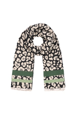 panther scarf with colored stripes h5 