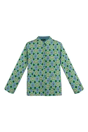 Giacca stampa verde h5 