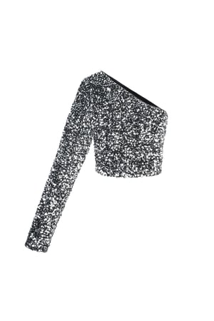 Top monospalla glitterato h5 