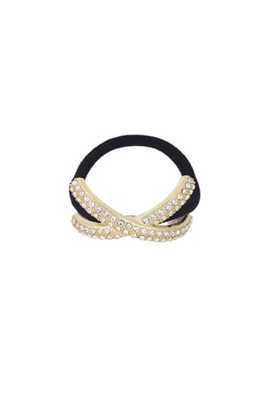 crossed shimmer hair elastic h5 