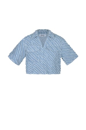 Cool cropped denim top h5 