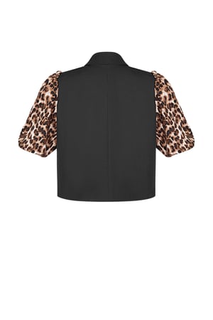 It-Girl Blazer mit Pantherärmeln - Braun Schwarz h5 Bild6