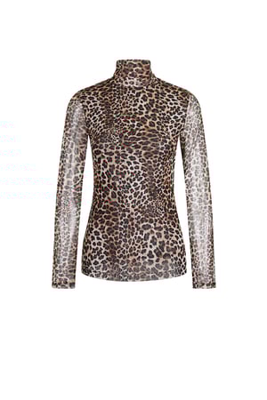 Netzoberteil mit Leopardenmuster h5 