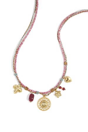 Edelstahl Anhänger Halsketten Blume Casual Täglich Einfache Serie Damenschmuck h5