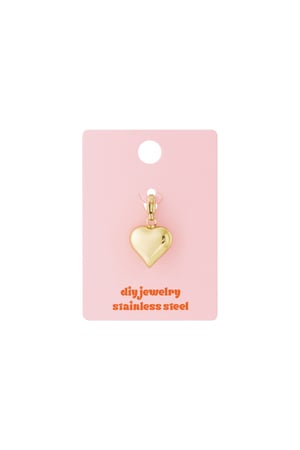 Gold Herz Schmuck Charm h5 Bild3