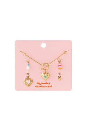 Cute heart DIY necklace h5 Picture3